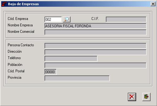 Baja de Empresa